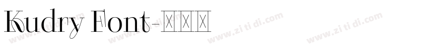 Kudry Font字体转换